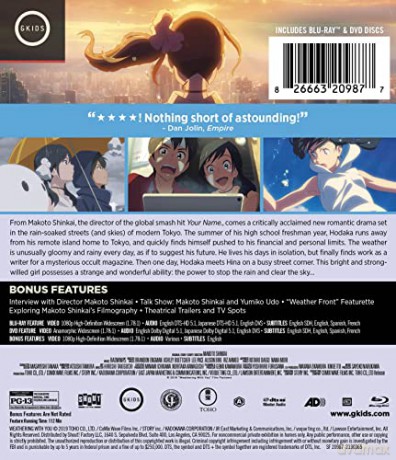 Weathering with You [Blu-Ray]+[DVD]