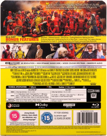Deadpool & Wolverine (steelbook) [Blu-Ray 4K]+[Blu-Ray]
