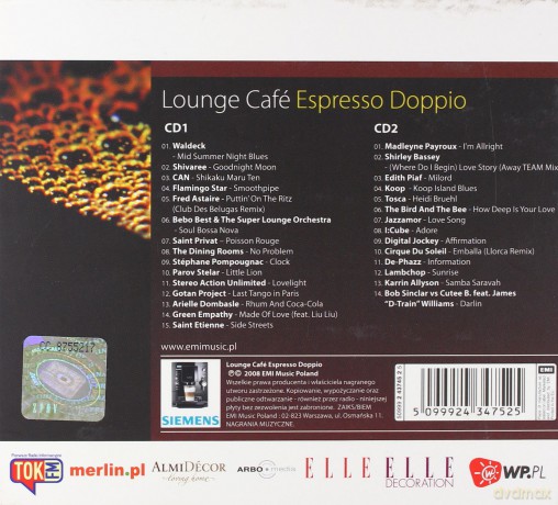 Różni Wykonawcy: Lounge Cafe: Espresso Doppio [2CD]