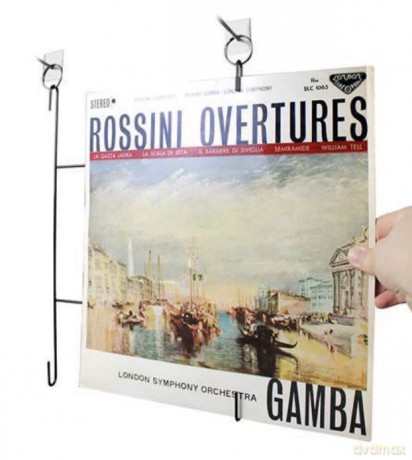 12" Metal Record Shelf (5Pcs)