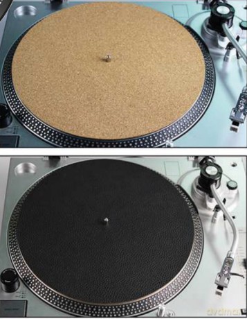12" Vinyl Slip Mat; Cork & Leather