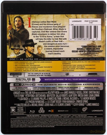 3:10 to Yuma 4K (3:10 do Yumy) [Blu-Ray 4K]+[Blu-Ray]