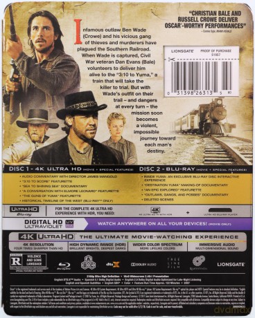 3:10 to Yuma 4K (3:10 do Yumy) [Blu-Ray 4K]+[Blu-Ray]
