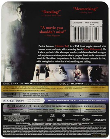 American Psycho [Blu-Ray 4K]+[Blu-Ray]