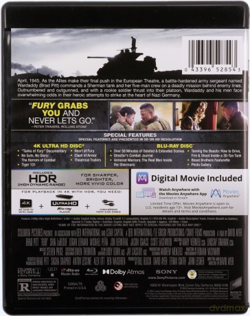 Fury (Furia) [Blu-Ray 4K]+[Blu-Ray]