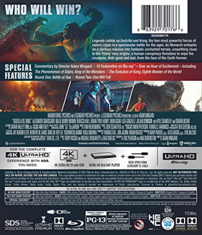 Godzilla vs. Kong [Blu-Ray 4K]+[Blu-Ray]