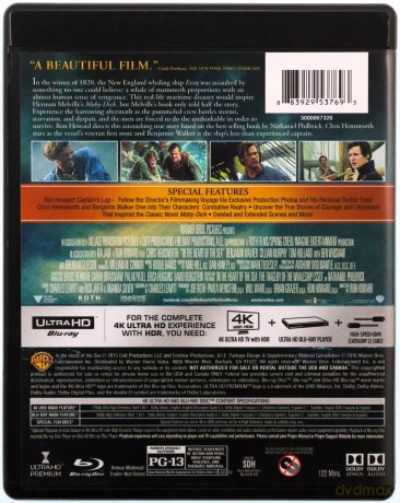 In the Heart of the Sea (W samym sercu morza) [Blu-Ray 4K]+[Blu-Ray]