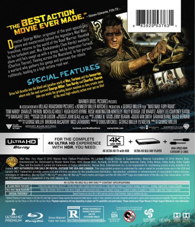 Mad Max: Fury Road (Mad Max: Na drodze gniewu) [Blu-Ray 4K]+[Blu-Ray]