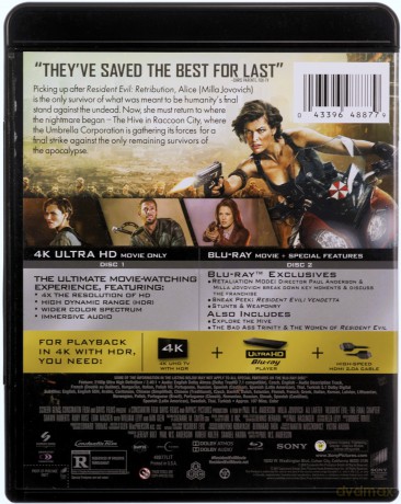Resident Evil: Ostatni rozdział [Blu-Ray 4K]+[Blu-Ray]