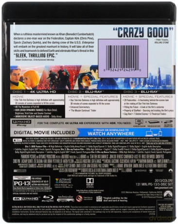 Star Trek Into Darkness (W ciemność. Star Trek) [Blu-Ray 4K]+[Blu-Ray]