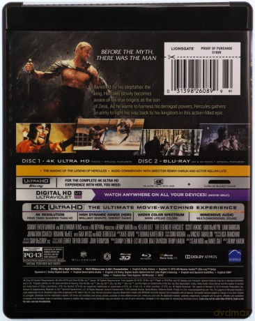 The Legend of Hercules (Legenda Herkulesa) [Blu-Ray 4K]+[Blu-Ray 3D]+[Blu-Ray]