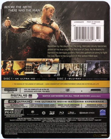 The Legend of Hercules (Legenda Herkulesa) [Blu-Ray 4K]+[Blu-Ray 3D]+[Blu-Ray]