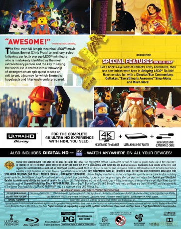 The Lego Movie (Lego Przygoda) [Blu-Ray 4K]+[Blu-Ray]