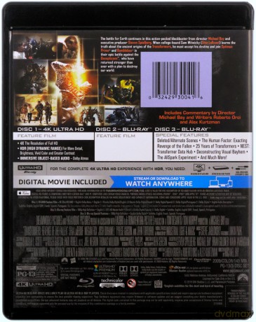 Transformers: Revenge of the Fallen (Transformers: Zemsta upadłych) [Blu-Ray 4K]+[Blu-Ray]