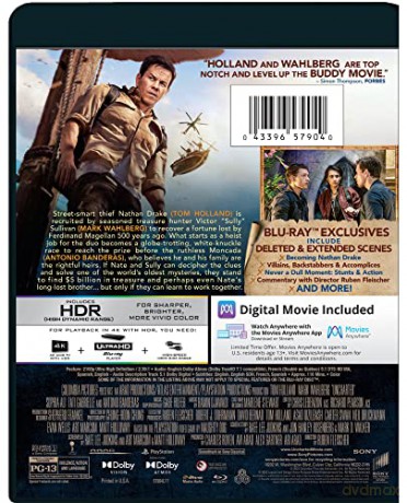 Uncharted [Blu-Ray 4K]+[Blu-Ray]