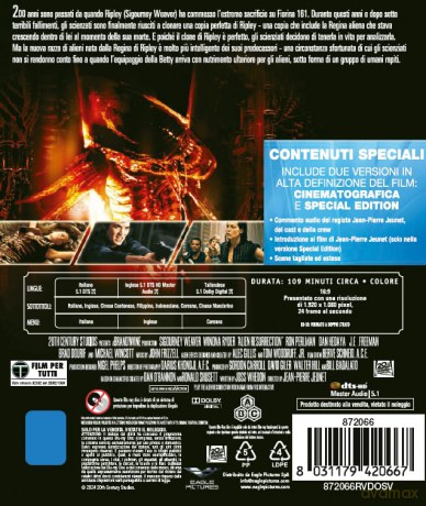Alien - La Clonazione - Bd [Blu-Ray]