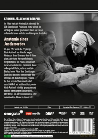 Anatomie eines Justizmordes - Kriminalfälle ohne Beispiel (DDR TV-Archiv) [DVD]