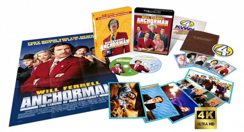 Anchorman: The Legend of Ron Burgundy (Legenda telewizji) [Blu-Ray 4K]+[Blu-Ray]