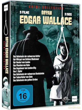 Bryan Edgar Wallace Box - Krimi Collection mit 9 spannenden Meisterwerken (zzgl. Bonus: Edgar Wallace Gigantenbox - 9 Filme) [DVD]