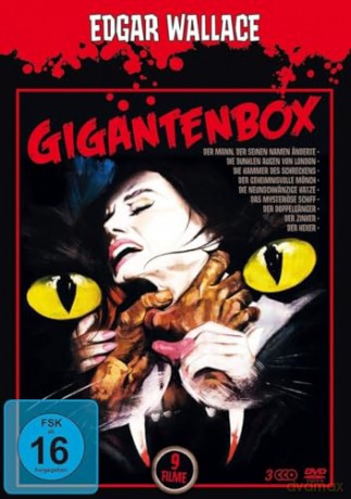 Bryan Edgar Wallace Box - Krimi Collection mit 9 spannenden Meisterwerken (zzgl. Bonus: Edgar Wallace Gigantenbox - 9 Filme) [DVD]