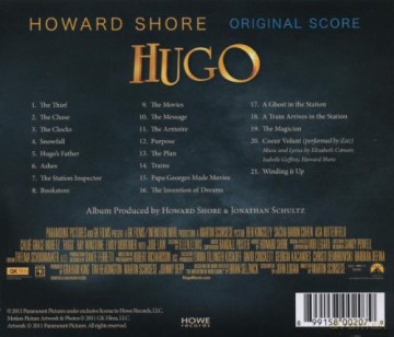 Hugo soundtrack (Howard Shore) [CD]
