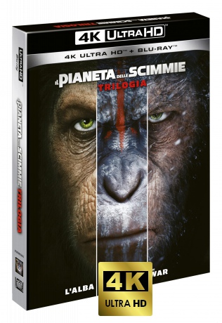 Rise of the Planet of the Apes / Dawn of the Planet of the Apes / War for the Planet of the Apes (Geneza Planety Małp / Ewolucja Planety Małp / Wojna o Planetę Małp) [3xBlu-Ray 4K]+[3xBlu-Ray]