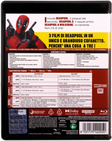 Deadpool 1-3 [3xBlu-Ray 4K]+[3xBlu-Ray]