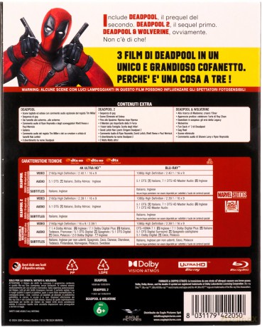 Deadpool 1-3 [3xBlu-Ray 4K]+[3xBlu-Ray]