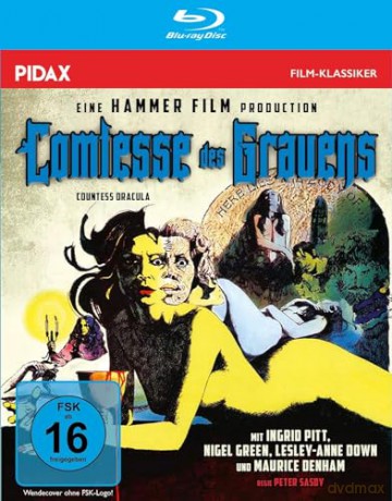 Comtesse des Grauens (Countess Dracula) Kultiger Horrorfilm mit Ingrit Pitt aus den legendären Hammer Film Studios (Pidax Film-Klassiker) [Blu-Ray]