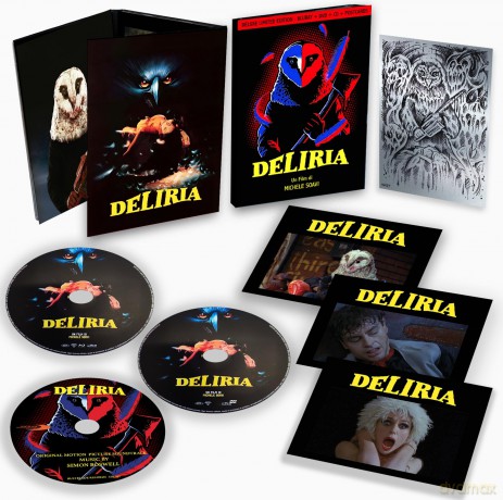 Deliria, Deluxe Box Edition, Blu-Fay, Dvd, CD, 3 Postcard, Silver Postcard [Blu-Ray]