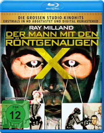 Der Mann mit den Röntgenaugen - faszinierender SCI-FI Horror Klassiker vom Kultregiseur Roger Corman mit Ray Milland (OT: X - The Man with the X-Ray Eyes) [Blu-Ray]