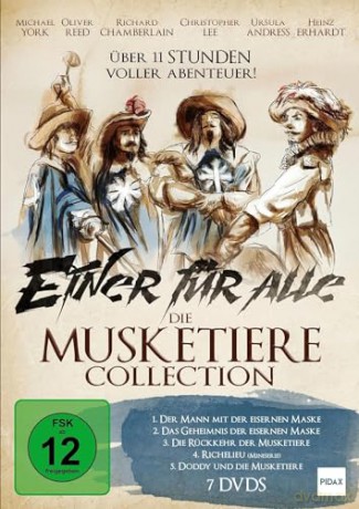 Die Musketiere Film Collection - Einer für alle, alle für einen - Spannende Abenteuer mit den Figuren aus den Romanen von Alexandre Dumas (Richelieu, eisernen Maske, Geheimnis) [DVD]