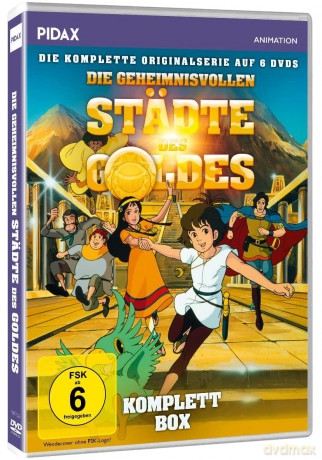 Die geheimnisvollen Städte des Goldes - Abenteuer Anime Klassiker - Entdeckung der Inkastädten im 16. Jahrhundert - Komplette 39-teilige Animeserie (Pidax Animation) [DVD]