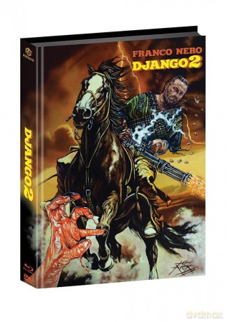 Django 2 - Wattiertes Mediabook - Limitiert auf 444 Stück - Cover A (Blu-ray + DVD) [Blu-Ray]