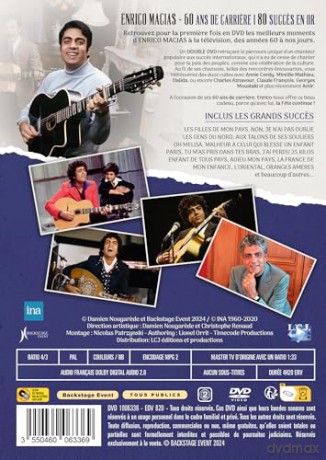 Enrico Macias-60 Ans de carriere, 80 succes en Or [DVD]