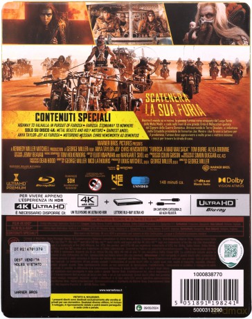 Furiosa: Saga Mad Max (steelbook) [Blu-Ray 4K]+[Blu-Ray]