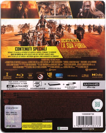 Furiosa: Saga Mad Max (steelbook) [Blu-Ray 4K]+[Blu-Ray]