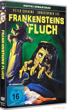 Frankensteins Fluch (Uncut) Horror-Klassiker mit den Ikonen Christopher Lee und Peter Cushing vom Kult-Regiseur der Hammer-Studios Terence Fisher (OT: The Curse of Frankenstein) [DVD]