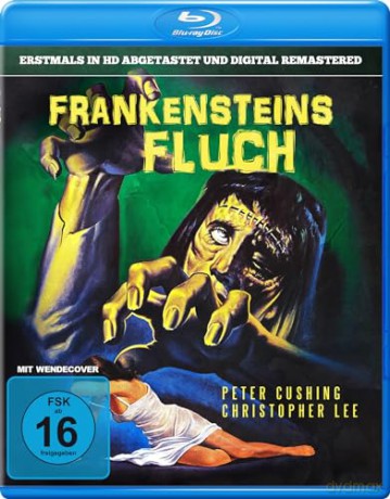 Frankensteins Fluch (Uncut) Horror-Klassiker mit den Ikonen Christopher Lee und Peter Cushing vom Kult-Regiseur der Hammer-Studios Terence Fisher (OT: The Curse of Frankenstein) [Blu-Ray]