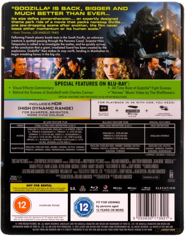 Godzilla (steelbook) [Blu-Ray 4K]+[Blu-Ray]