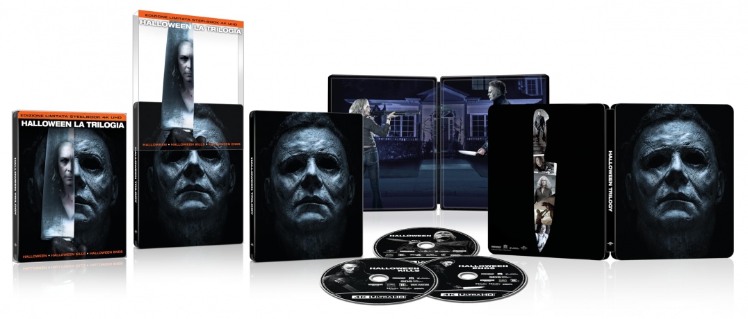 Halloween Trilogy: Halloween / Halloween Kills / Halloween Ends (steelbook) [3xBlu-Ray 4K]+[3xBlu-Ray]