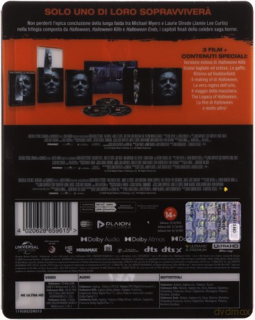 Halloween Trilogy: Halloween / Halloween Kills / Halloween Ends (steelbook) [3xBlu-Ray 4K]+[3xBlu-Ray]
