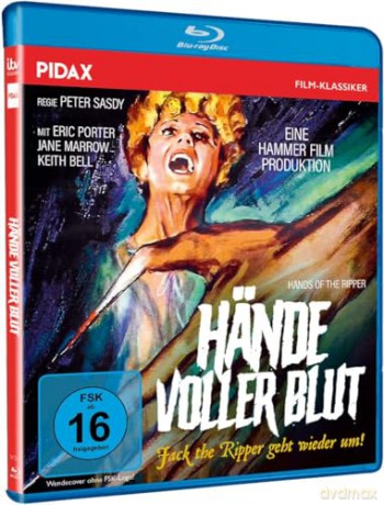 Hände voller Blut (Jack the Ripper kehrt zurück) Kult Horrorfilm mit Starbesetzung aus den legendären Hammer Film Studios (OT: Hands of the Ripper) [Blu-Ray]