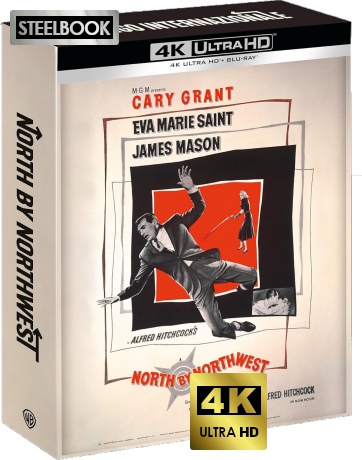 North by Northwest (Północ - północny zachód) (steelbook) [Blu-Ray 4K]+[Blu-Ray]