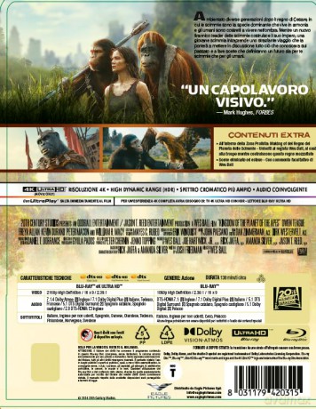 Kingdom of the Planet of the Apes (Królestwo Planety Małp) (steelbook) [Blu-Ray 4K]+[Blu-Ray]