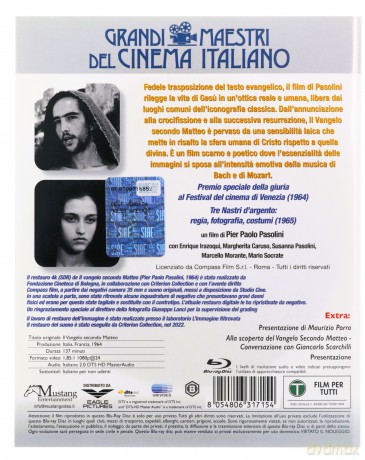 Gospel According to Matthew (Ewangelia według świętego Mateusza) [Blu-Ray]