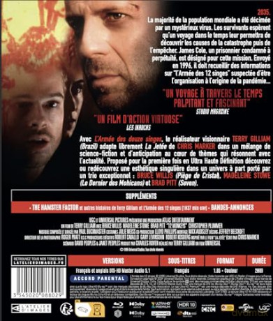 Twelve Monkeys (12 małp) [Blu-Ray 4K]+[Blu-Ray]