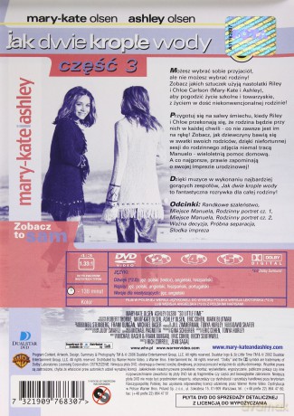 Mary-Kate i Ashley: Jak dwie krople wody 3 - Odlotowa rodzinka [DVD]