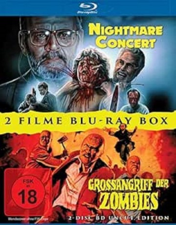 NIGHTMARE CONCERT + GROSSANGRIFF DER ZOMBIES - 2 Disc BD Uncut Horror Box [Blu-Ray]