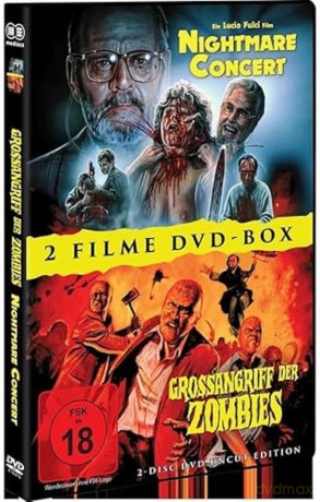 NIGHTMARE CONCERT + GROSSANGRIFF DER ZOMBIES - 2 Disc DVD Uncut Horror Box [DVD]